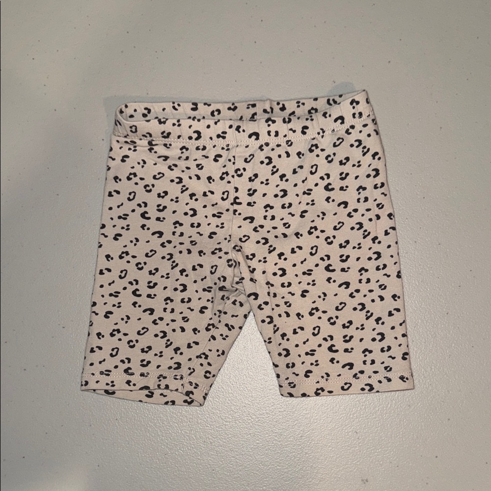 H&M Kids Leopard Print Leggings - Black and Cream
